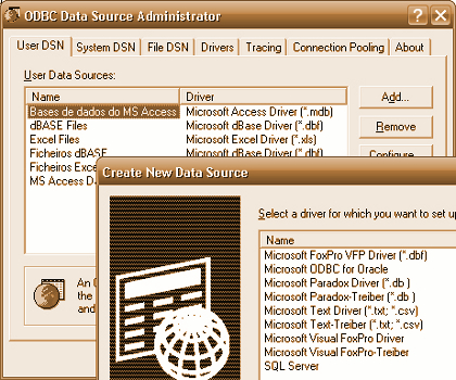 What is ODBC or Open Data Base Connectivity? odbc screens